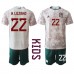 Mexiko Hirving Lozano #22 Replika Babykläder Borta matchkläder barn VM 2022 Korta ärmar (+ Korta byxor)